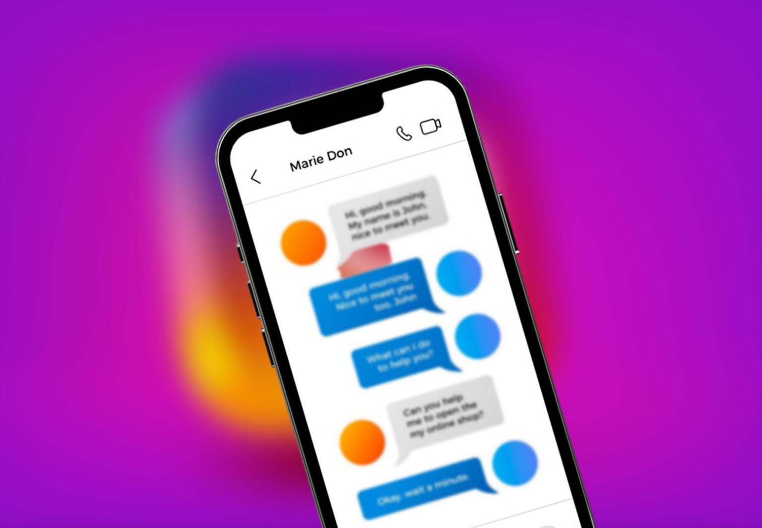 Instagram Direct chat