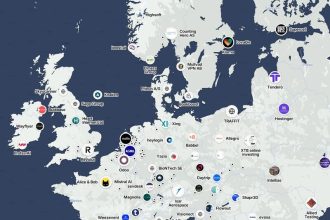 Europe Unicorn Map image