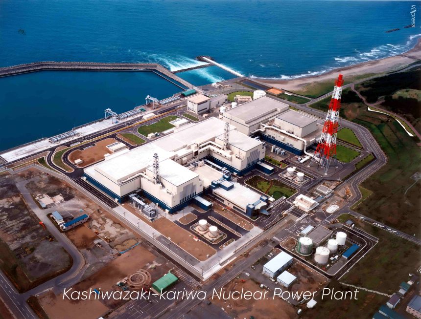 Aerial view of the Kashiwazaki-Kariwa nuclear power plant in Niigata, Japan, as the facility restarts operations after Fukushima