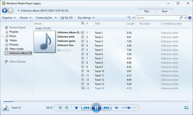 windows media player