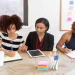 african business women stock image