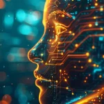 futuristic ai portrait stockcake